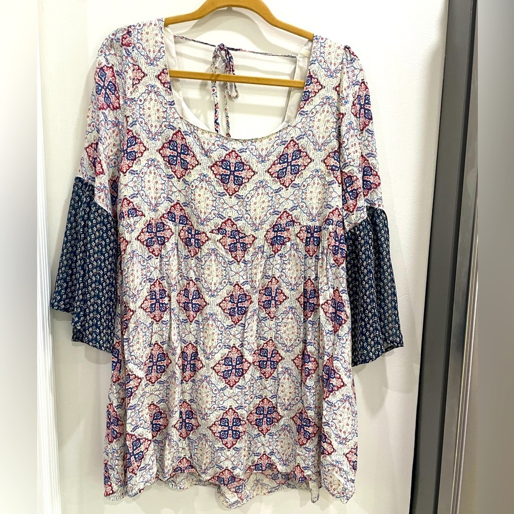 Umgee Multicolor Bohemian Tunic Top